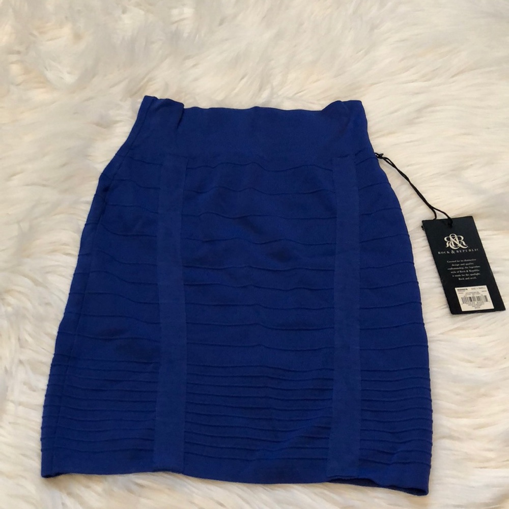 Royal Blue Pencil Skirt Size XS